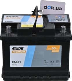 Аккумулятор Exide 6 CT-60-L Premium EA601
