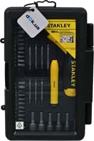 Отвертка реверсивная с набором бит Stanley Pistol Grip Ratchet 0-63-038