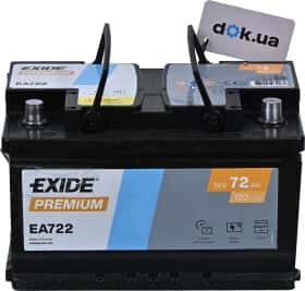 Акумулятор Exide 6 CT-72-R Premium EA722