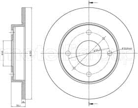 Тормозной диск Metelli 230768C