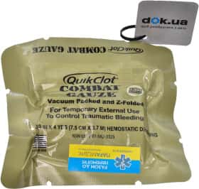 Гемостатический бинт QuikClot Combat Gauze Z-Folded НФ-00000196