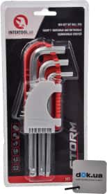 Набір ключів шестигранних Intertool ht1813 1,5-10 мм 9 шт