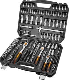 Набір торцевих головок та компонентів Neo Tools 10074 1/2", 3/8", 1/4" (182 пр.)