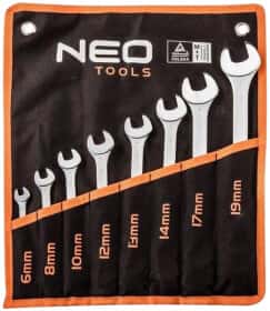Набор ключей рожково-накидных Neo Tools 09-751 6-19 мм 8 шт