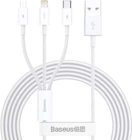 Кабель 3 в 1 Baseus USB - Apple Lightning - type-C - Micro USB Superior CAMLTYS-02 1,5 м