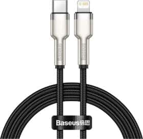 Кабель Baseus Cafule Metal CATLJK-01 Apple Lightning - USB type-C 0,25 м