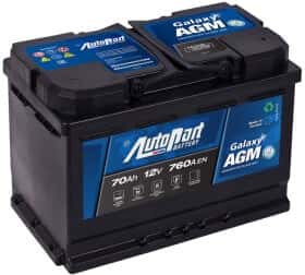 Аккумулятор AutoParts 6 CT-70-R Galaxy AGM ARL070-AGM