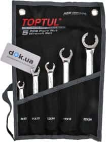 Набор ключей разрезных Toptul GPAQ0502 8x10-22x24 мм 5 шт