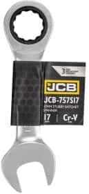 Ключ тріскачка комбінований JCB JCB-757S17 I-подібний 17 мм