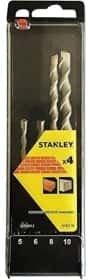 Набір бурів Stanley STA56012 спіральних по цеглі та бетону 5-10 мм 4 шт.