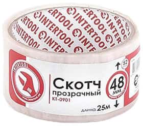 Скотч Intertool kt0901 48 мм x 25 м