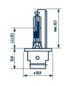 Автолампа Narva D2R  PK32d-2 35 W прозрачная 84006
