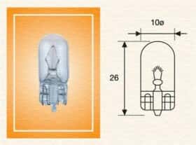 Автолампа Magneti Marelli W3W W2,1x9,5d 3 W прозора 003822100000