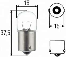 Автолампа Behr Hella Standard R5W BA15s 5 W прозора 8GA002071121