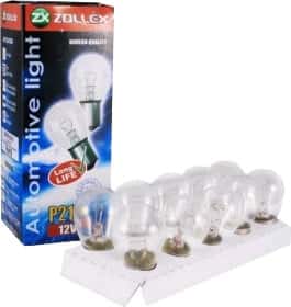 Автолампа Zollex P21W BA15s 21 W прозора 8624