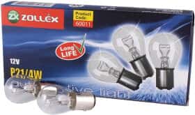 Автолампа Zollex P21/4W BAZ15d 4 W прозора 60011