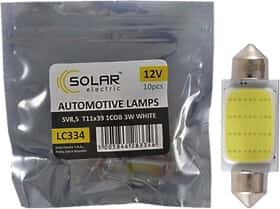 Автолампа Solar T11x39 SV8,5 3 W LC334P