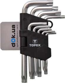 Набір ключів TORX Topex 35D960 T10-T50 9 шт