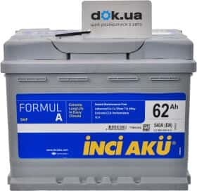 Акумулятор Inci Aku 6 CT-62-L Formul A Taurus L2062054113
