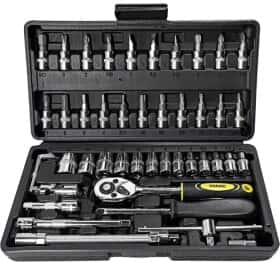 Набор торцевых головок и комплектующих WMC Tools 2462-5NEW 1/4" (46 пр.)