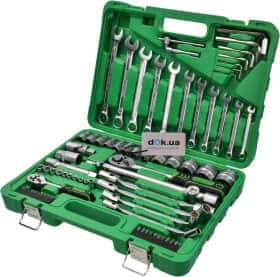 Набор инструментов Intertool ET-6077 1/2", 1/4" 77 ед.