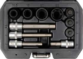 Набор торцевых головок и комплектующих Yato YT-06808 1/2", 3/8" (11 пр.)