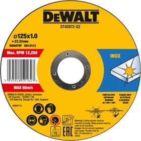 Круг отрезной DeWALT High Performance DT43972 125 мм