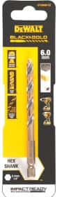 Сверло DeWALT спиральное по металлу Black&Gold DT20608 6 мм