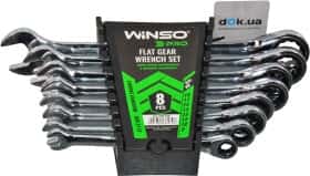 Набор ключей комбинированных трещоточных Winso Pro-Series 900208 8-19 мм 8 шт