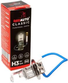 Автолампа Redauto Classic H3 PK22s 55 W прозора HBS-H3