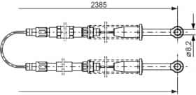 Трос ручного гальма