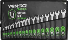 Набор ключей рожково-накидных Winso Pro-Series 900117 6-24 мм 17 шт