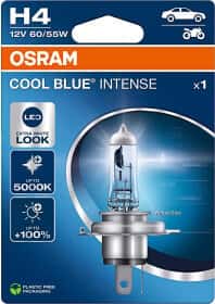 Автолампа Osram Cool Blue Intense (Next Gen) H4 P43t 55 W 60 W прозрачно-голубая 64193CBN-1BL