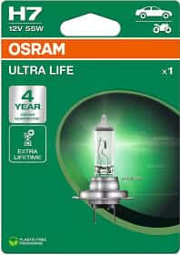 Автолампа Osram Ultra Life H7 PX26d 55 W прозрачная 64210ULT-1BL