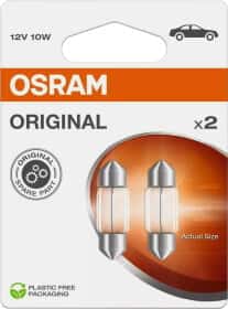 Автолампа Osram Original C10W SV8,5-8 10 W прозрачная 6438-2BL