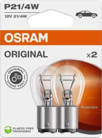 Автолампа Osram Original Line P21/4W BAZ15d 4 W 21 W прозора 7225-2BL