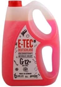 Готовый антифриз E-TEC Glycsol Long Life G12+ красный -38 °C
