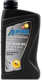 Трансмиссионное масло Alpine TDL GL-4 / 5 MT-1 80W-90 синтетическое