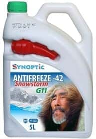 Готовый антифриз Synoptic Snowstorm G11 зеленый -42 °C