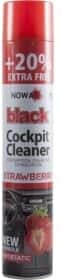 Поліроль для салону Nowax "Black" Cockpit Cleaner полуниця 750 мл