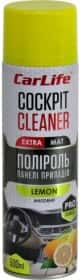 Полироль для салона Carlife Cockpit Cleaner Extra Mat лимон 500 мл