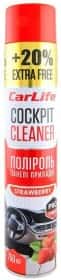 Полироль для салона Carlife Cockpit Cleaner клубника 750 мл