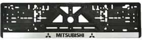 Рамка номерного знака Vitol 3391 цвет черный на Mitsubishi