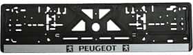 Рамка номерного знака Vitol 18424 колір чорний на Peugeot