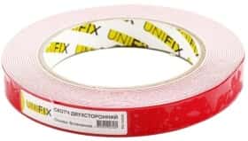 Двухсторонний скотч UNIFIX PN-1505W на полиэтиленовой основе 15 мм х 5 м