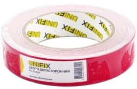 Двухсторонний скотч UNIFIX PN-2505W на полиэтиленовой основе 25 мм х 5 м