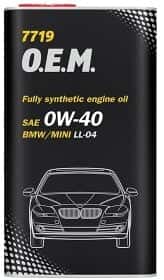 Моторное масло Mannol O.E.M. For BMW 0W-40 синтетическое