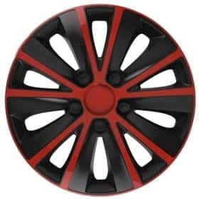 Комплект ковпаків на колеса Elegant Rapid колір чорний + червоний
