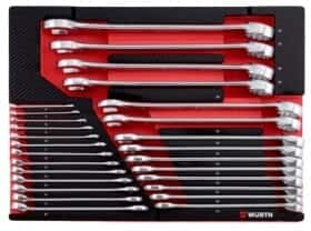 Набір ключів ріжково-накидних Würth Zebra 0965905920 6-34 мм 27 шт