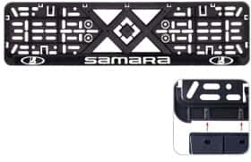 Рамка номерного знака Vitol 50273 колір чорний на Samara
